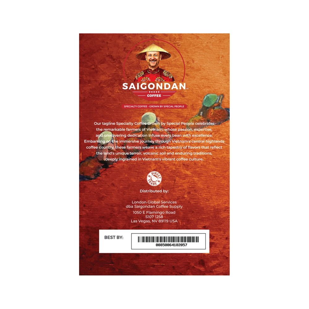 Adventure Drip Instant Coffee | Light Espresso Roast | 100% Robusta | Pour Over Single-Serve | Vietnamese Single Origin | Small Batch Roasted | Direct Trade | Naturally Sweet | No Preservatives | 18 Sachets