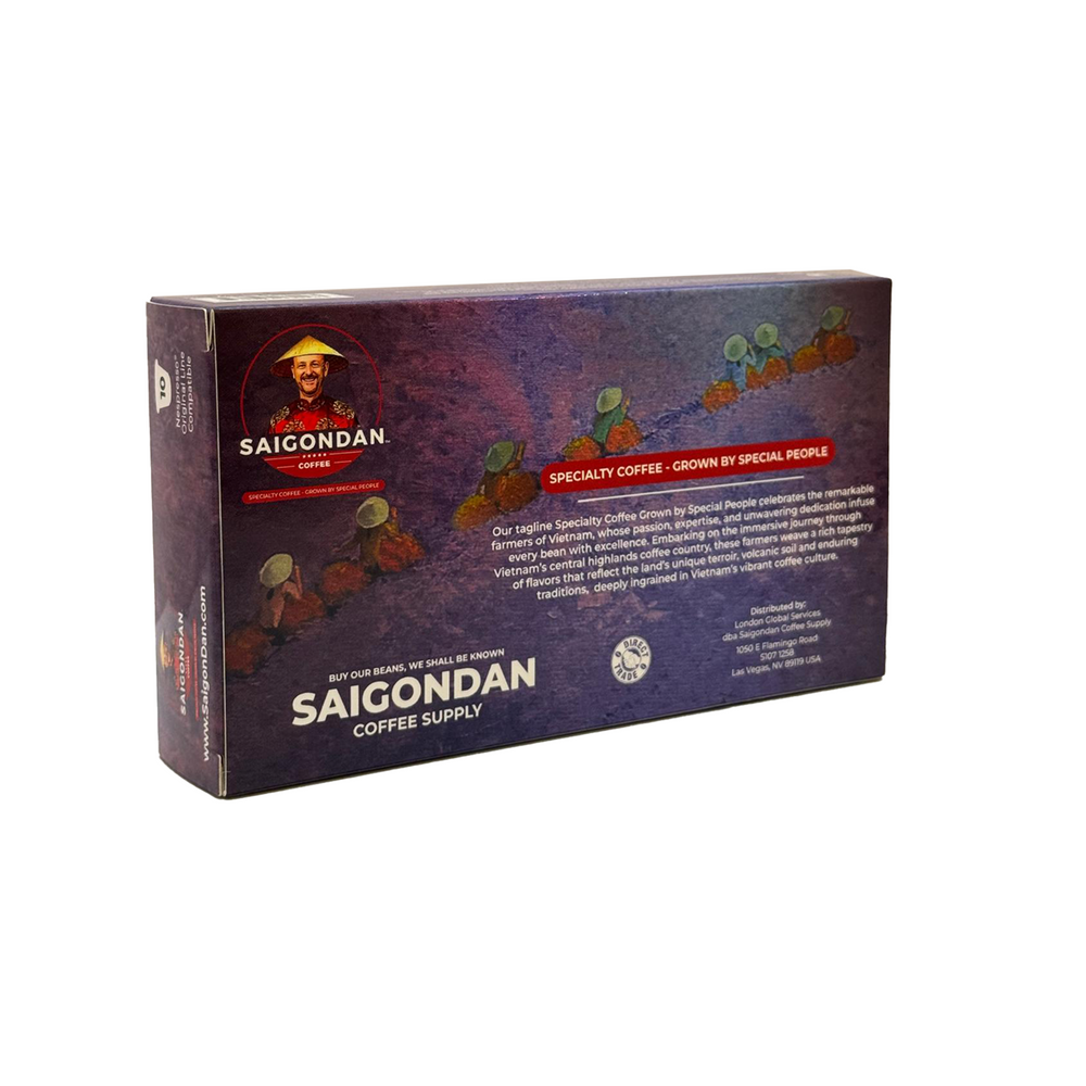 Celebration Coffee Pods - | Espresso Roast, Italian Style | Vietnamese Single Origin | Robusta & Arabica Blend | Compatible with All Nespresso Original Line Machines | 10 Capsules