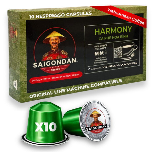 Harmony Coffee Pods - | Medium Roast | Arabica Typica | Vietnamese